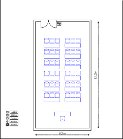 会場のレイアウト