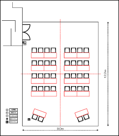 会場のレイアウト