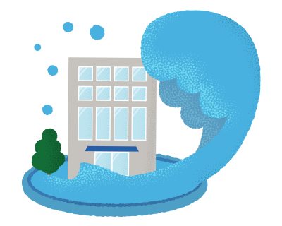 画像：地震・噴火による津波